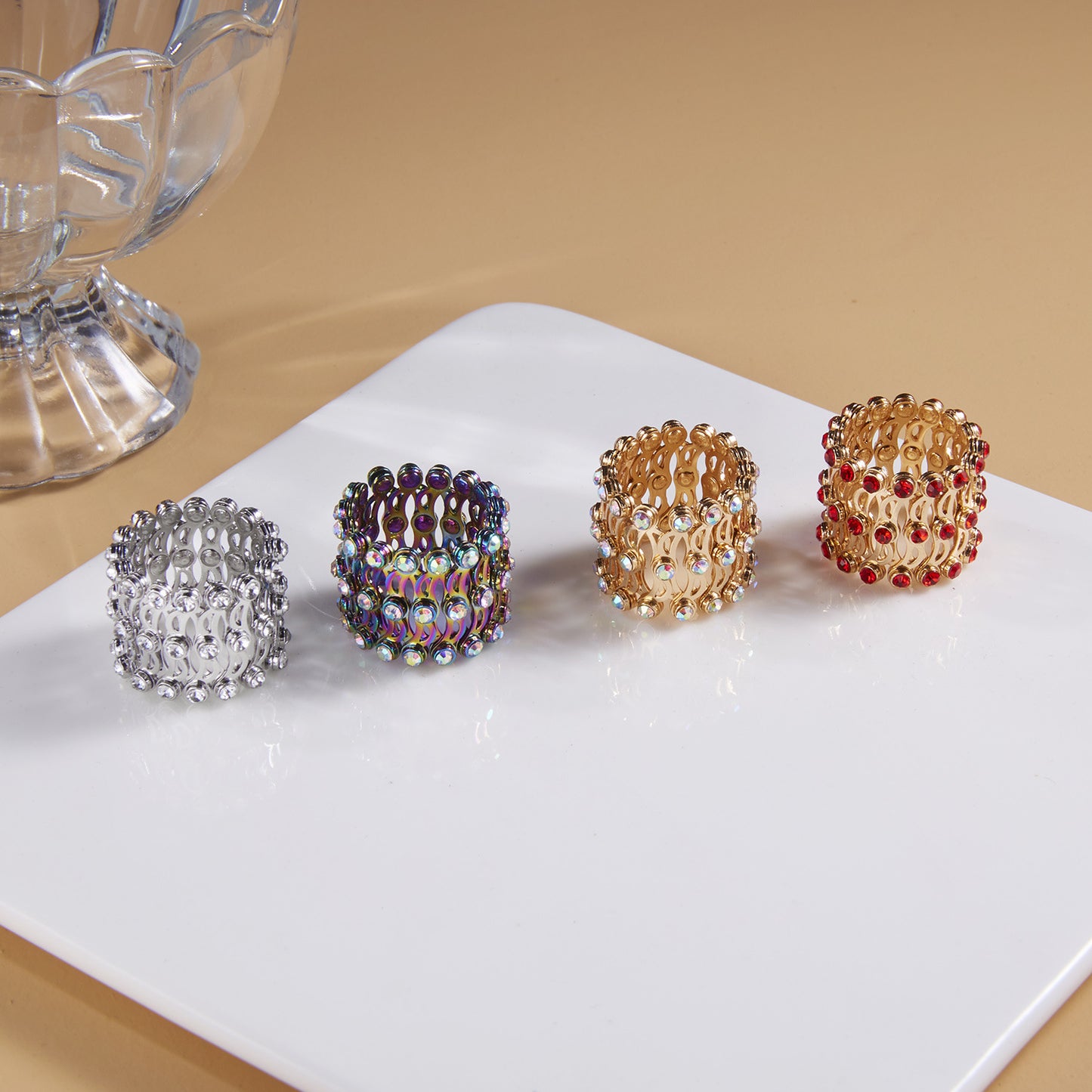 2 In 1 Folding Retractable Rings Bracelet