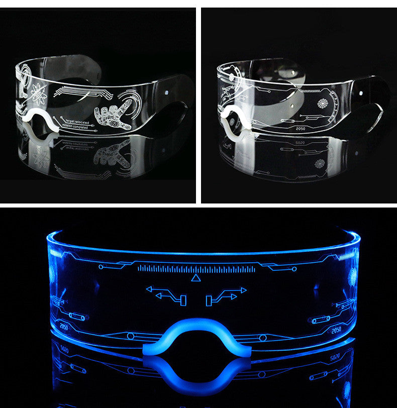 Light Up Futuristic Luminous Glasses