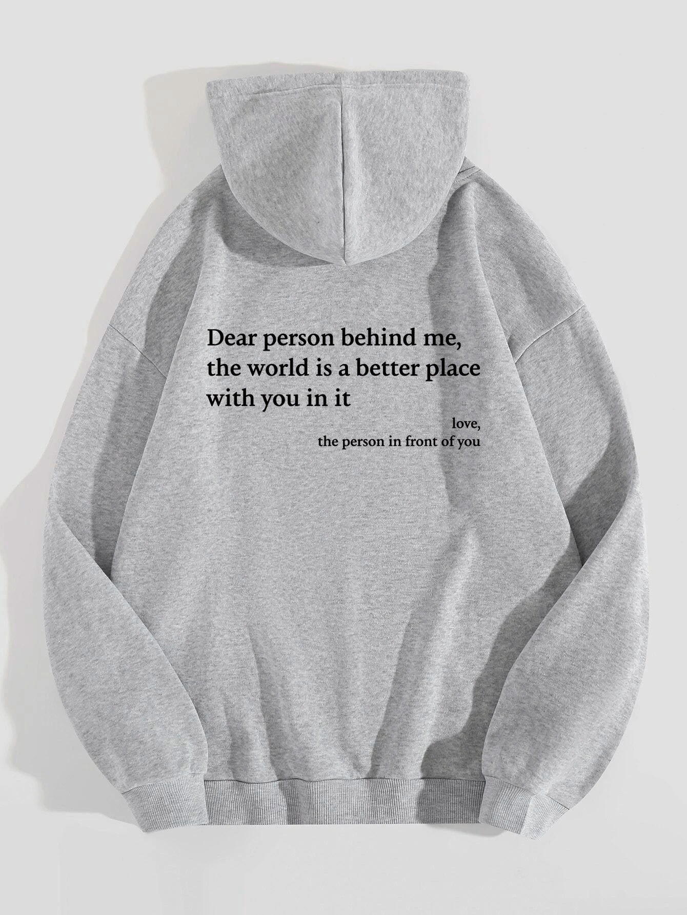 Printed Kangaroo Pocket Drawstring Unisex Hoodies