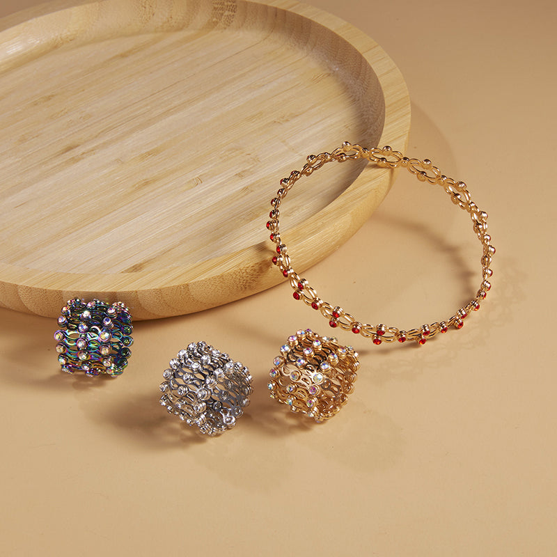 2 In 1 Folding Retractable Rings Bracelet