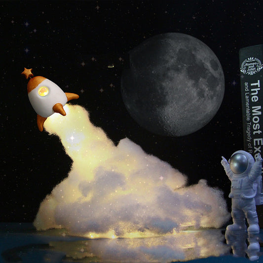 Creative Led Astronaut Rocket Night Light