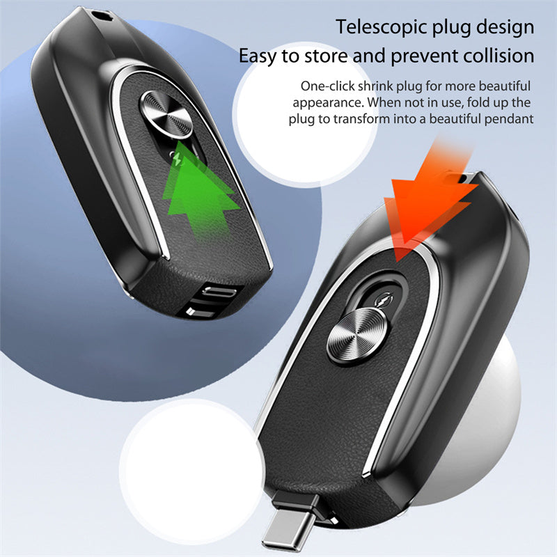 2 In 1 Mini Keychain Power Bank Keyring