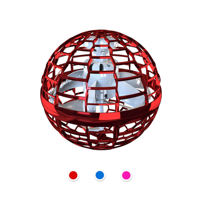 Flying Ball Spinner Toy Hand Controlled Drone Helicopter 360 Rotating Mini UFO With Light Kids Gifts