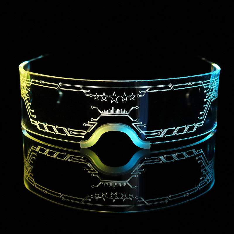 Light Up Futuristic Luminous Glasses