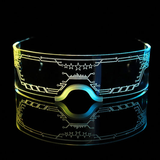 Light Up Futuristic Luminous Glasses