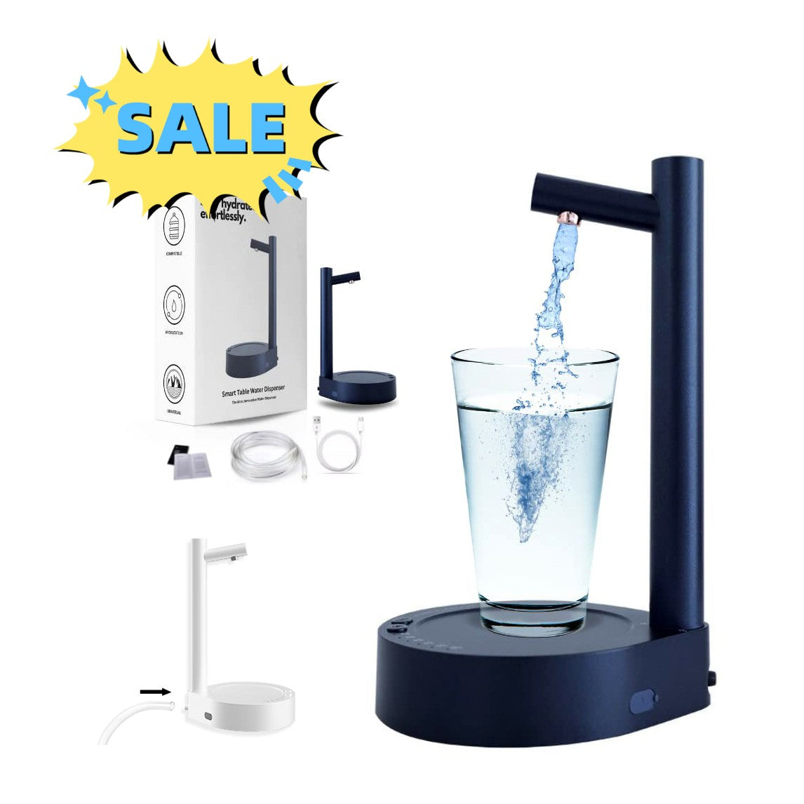 Automatic Water Bottle Pump Dispenser Rechargeable Water Pump Dispenser