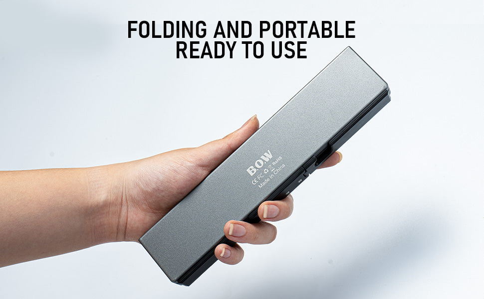 Portable Wireless Bluetooth Folding Keyboard