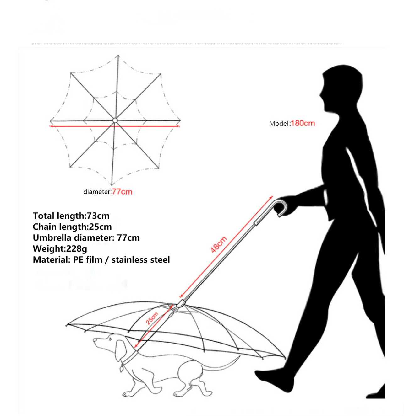 Pet Umbrella Leash - SuperMEADE | AMAZING gifts and products!!