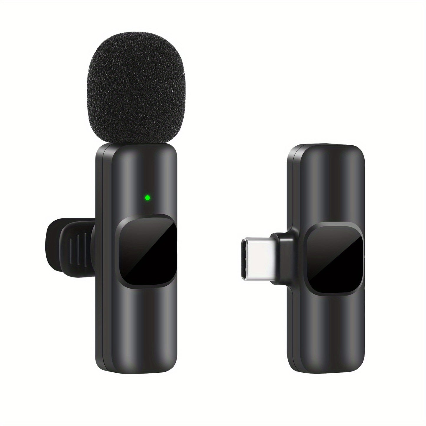 Wireless Lapel Microphone For IPhone IPad Professional Wireless Clip Mic - Cordless Omnidirectional Condenser Recording Mic For Interview Video Podcast Vlog YouTube