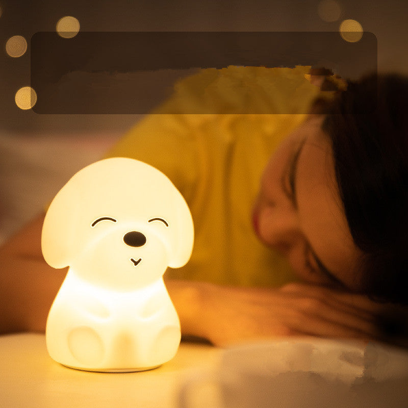 Puppy night light, Rechargeable Dog Night Light for Baby Nursery