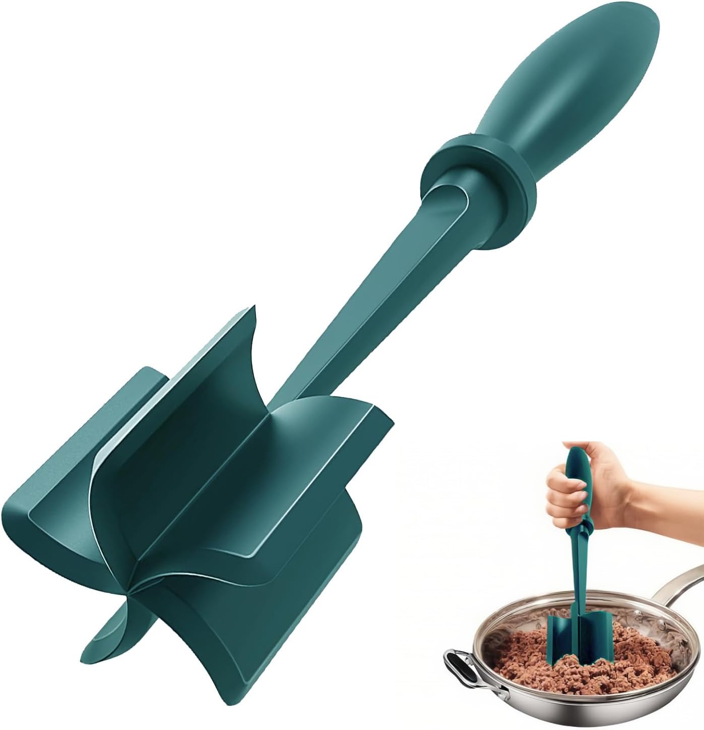 Ultimate Ground Beef Chopper and Smasher Tool - Perfect for Hamburger Making!