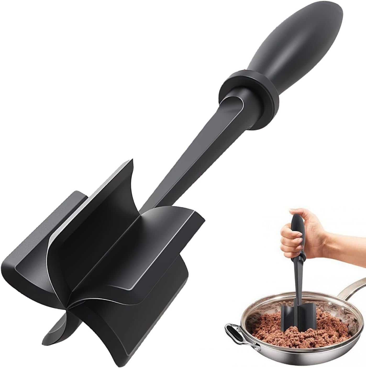 Ultimate Ground Beef Chopper and Smasher Tool - Perfect for Hamburger Making!