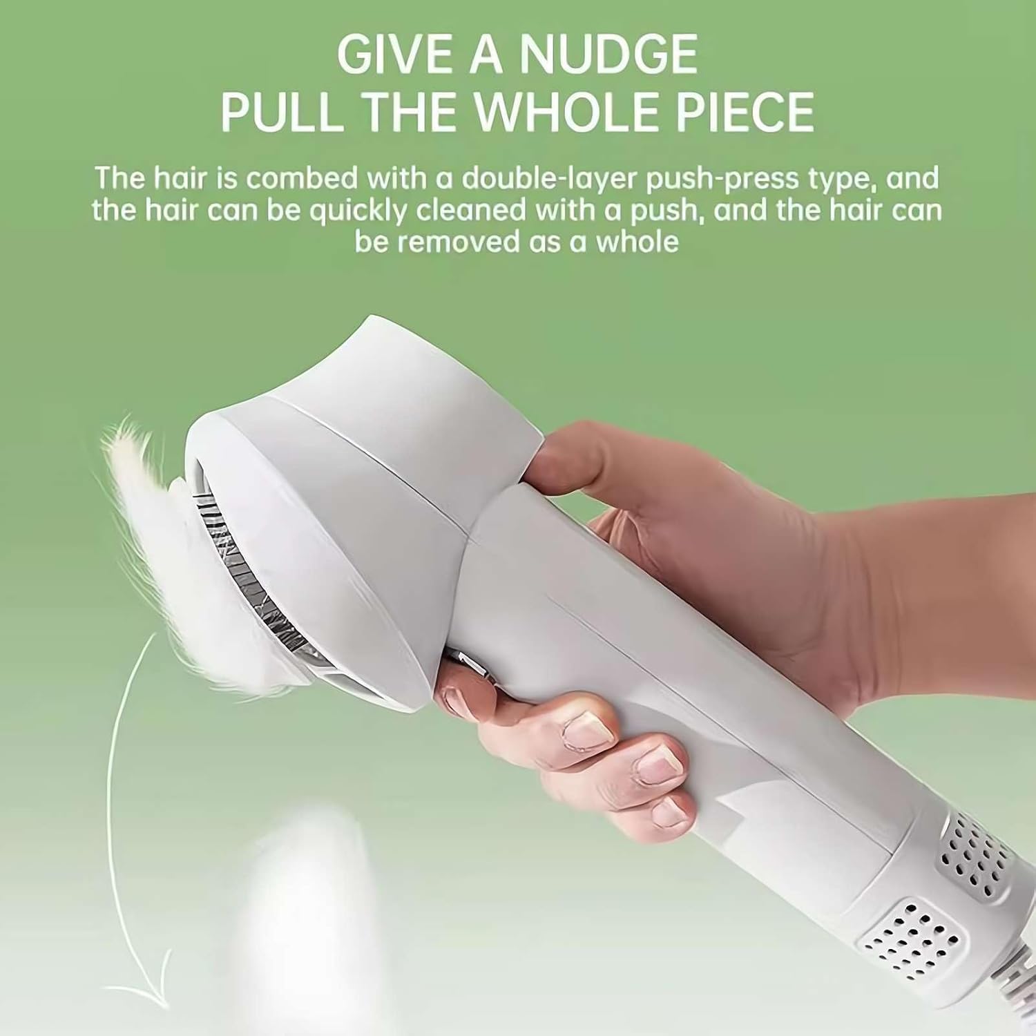 "2-in-1 Dog Hair Dryer and Brush Combo - Quiet & Efficient Grooming Tool for Small to Medium Pets"