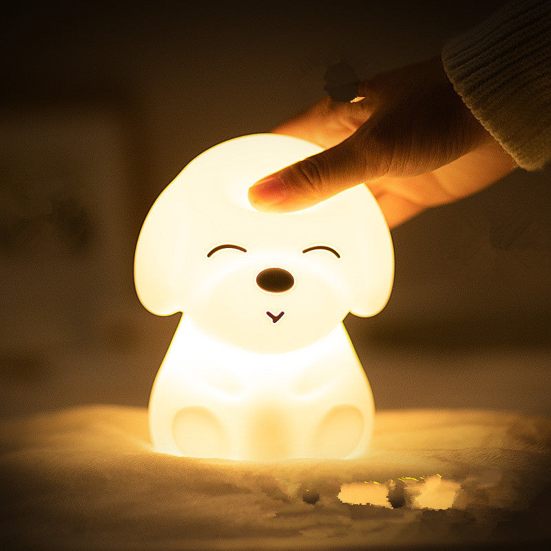 Puppy night light, Rechargeable Dog Night Light for Baby Nursery