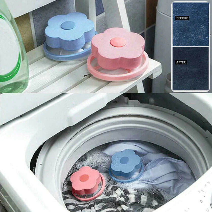 2 Pcs Floating Pet Fur Catcher Laundry Lint Pet Hair Remover for Washing Machine