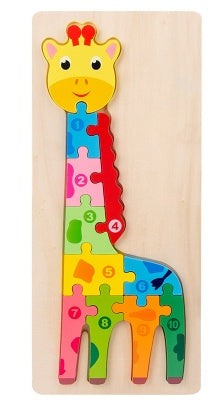 Children's Cartoon Number Animal Early Education Puzzle