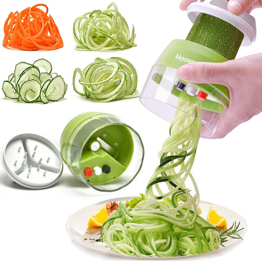 4-in-1 Handheld Spiralizer: Your Ultimate Veggie Zoodle Maker