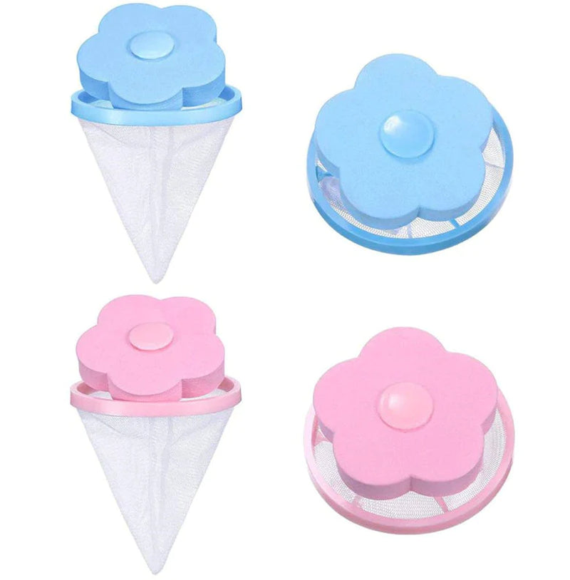 2 Pcs Floating Pet Fur Catcher Laundry Lint Pet Hair Remover for Washing Machine