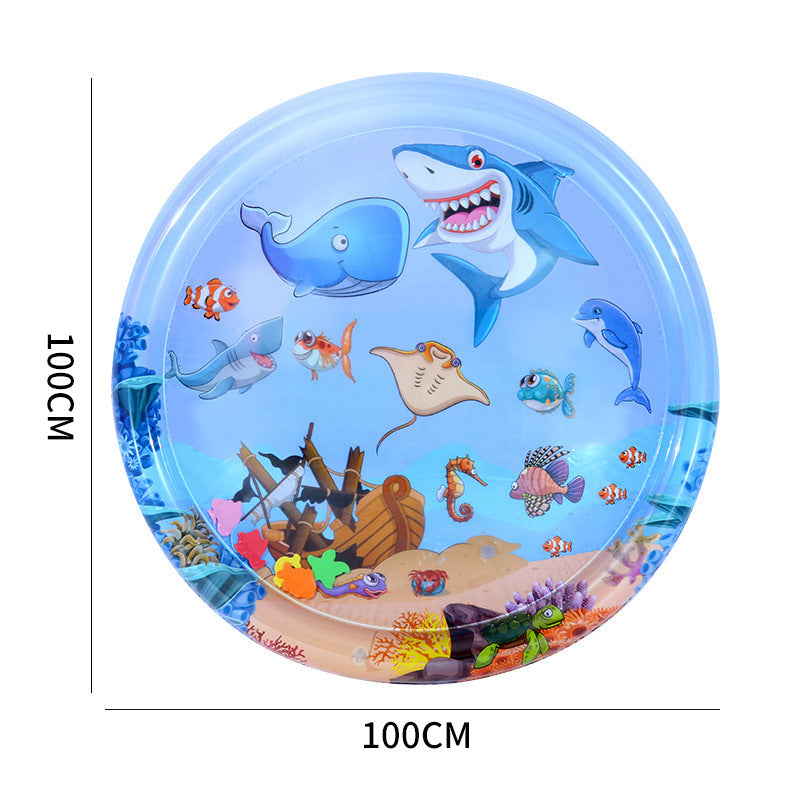 Water Sensory Playmat For Cats, Thickened Upgraded Cat Dog Toys Bored Pet Animals Cat Kicker Toys Self Play Mat Interactive Toys Pet Water Sensory Mat Pad Pet Cooling Mat Indoor Outdoor Exercise