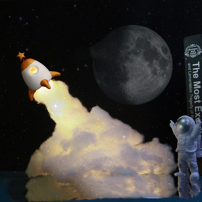 Creative Led Astronaut Rocket Night Light