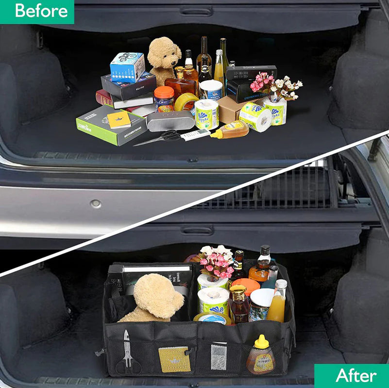 Trunk Cargo Organizer Folding Storage Collapse Bag Bin for Car Truck SUV 40L US