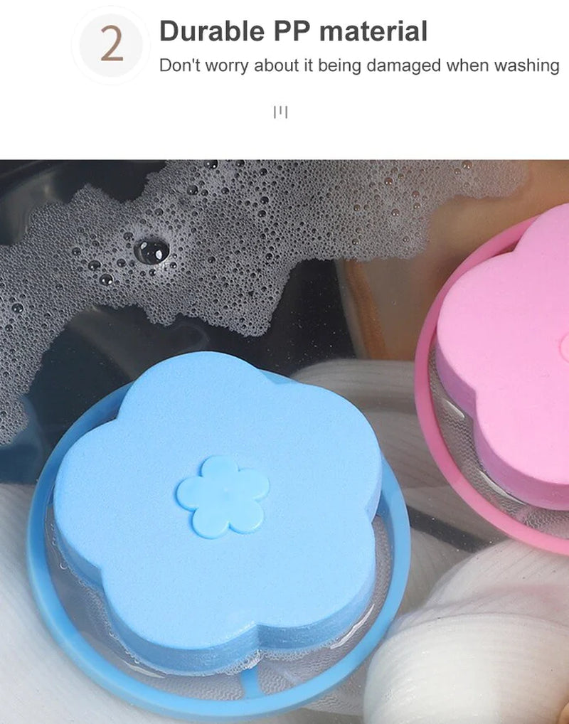 2 Pcs Floating Pet Fur Catcher Laundry Lint Pet Hair Remover for Washing Machine