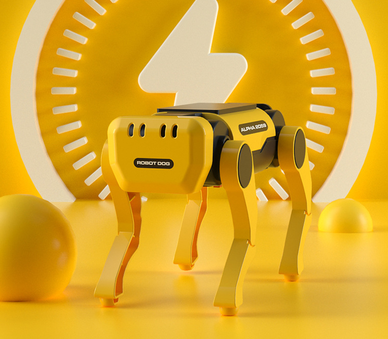 Solar Powered Dog Robot
