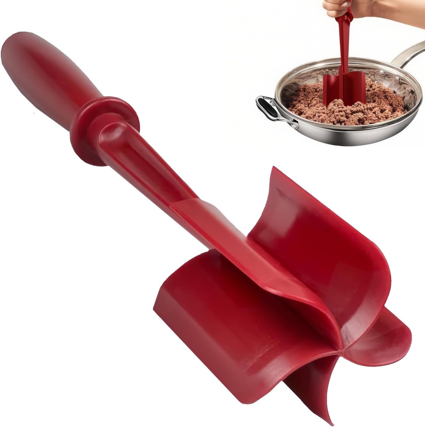 Ultimate Ground Beef Chopper and Smasher Tool - Perfect for Hamburger Making!