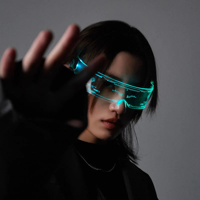 Light Up Futuristic Luminous Glasses