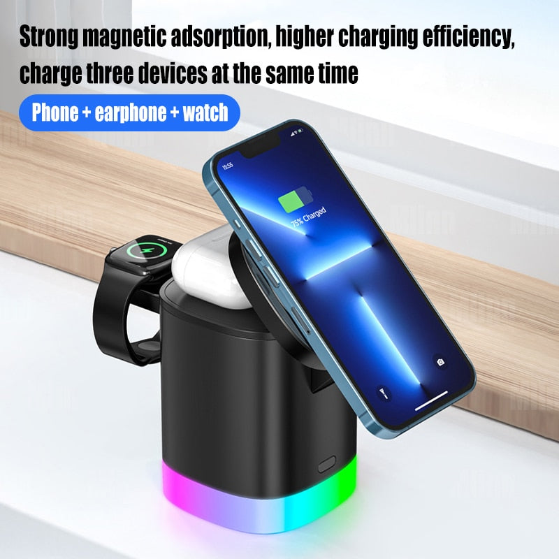 3 in 1 Magnetic Wireless Fast Charger